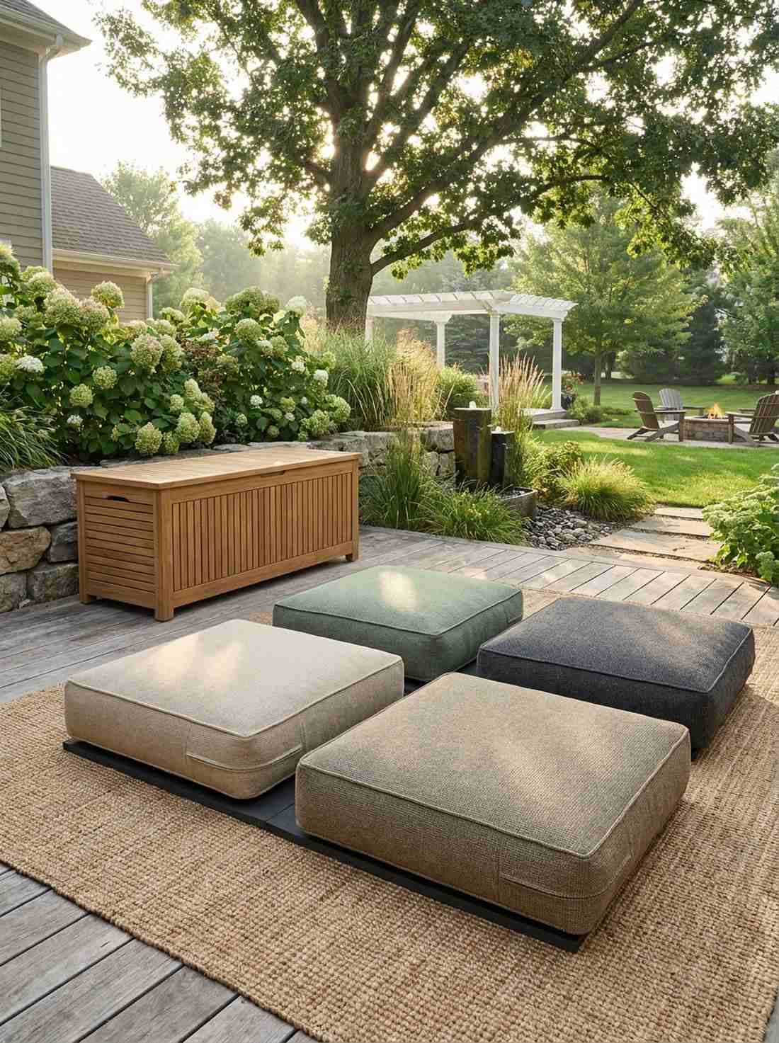 outdoor meditation cushions