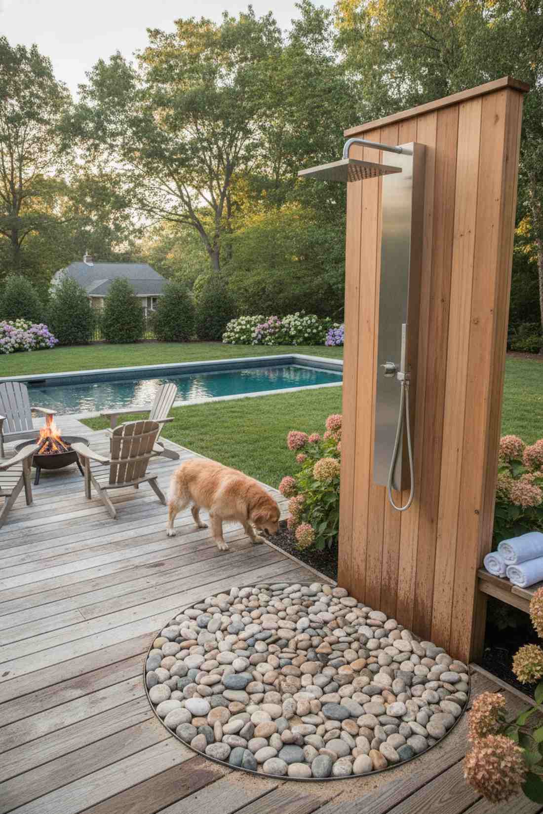 outdoor shower station