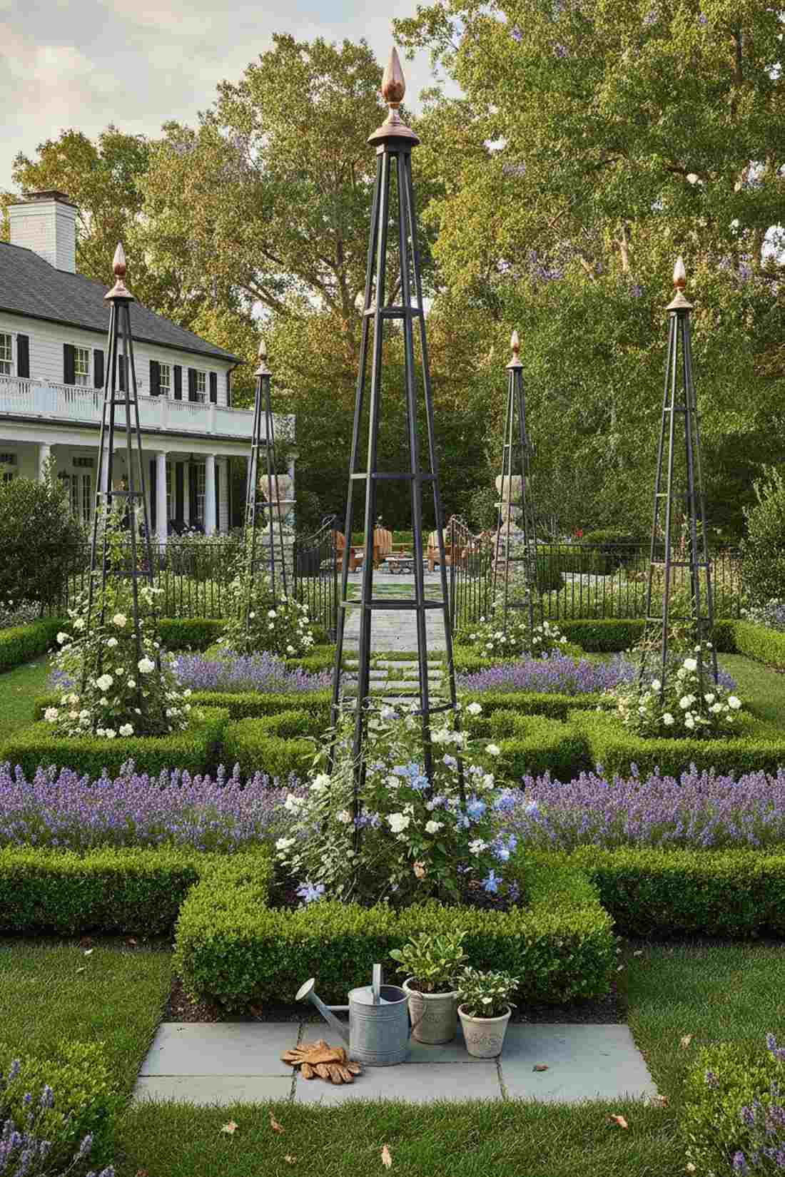 pergola with integrated planters
