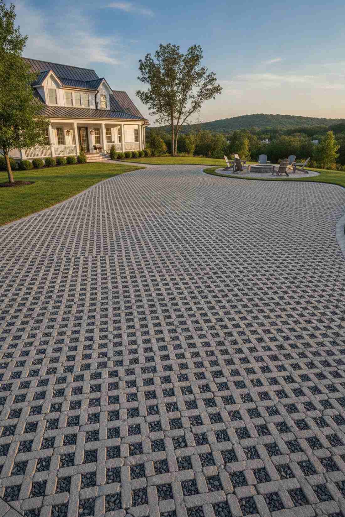 permeable paving matrices