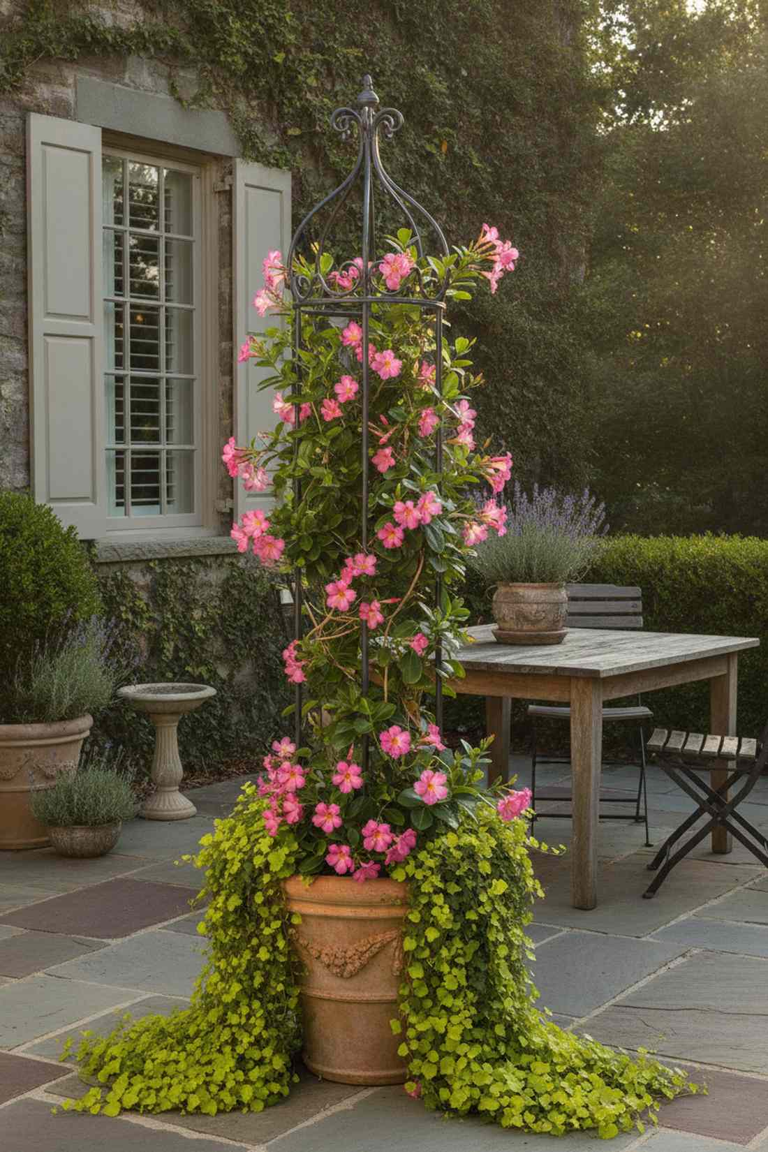 pink mandevilla