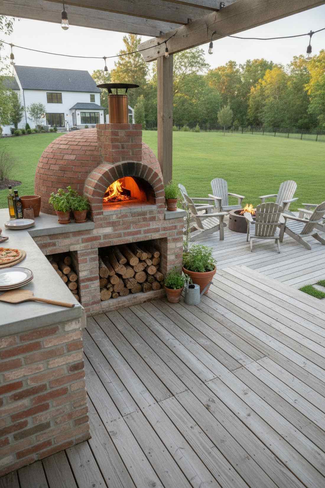 pizza oven focal point