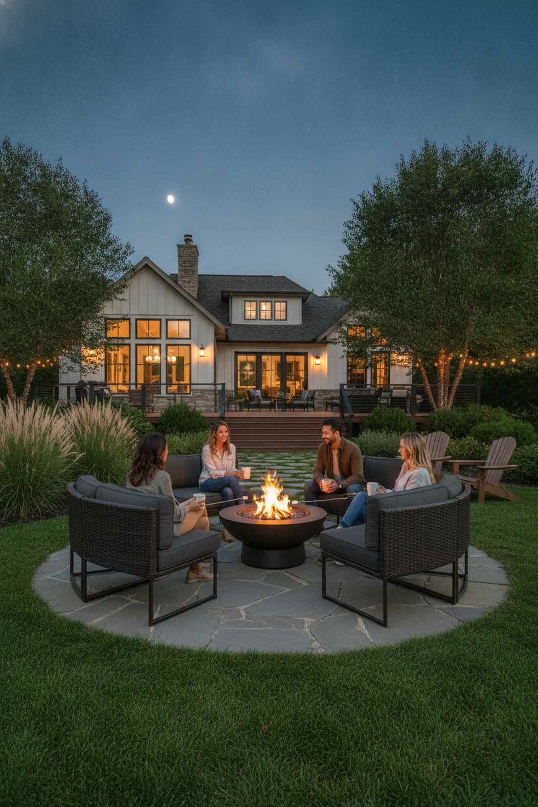 pod style circular conversation set