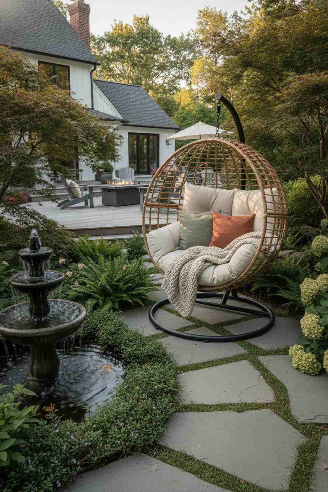 round rattan nest chairs