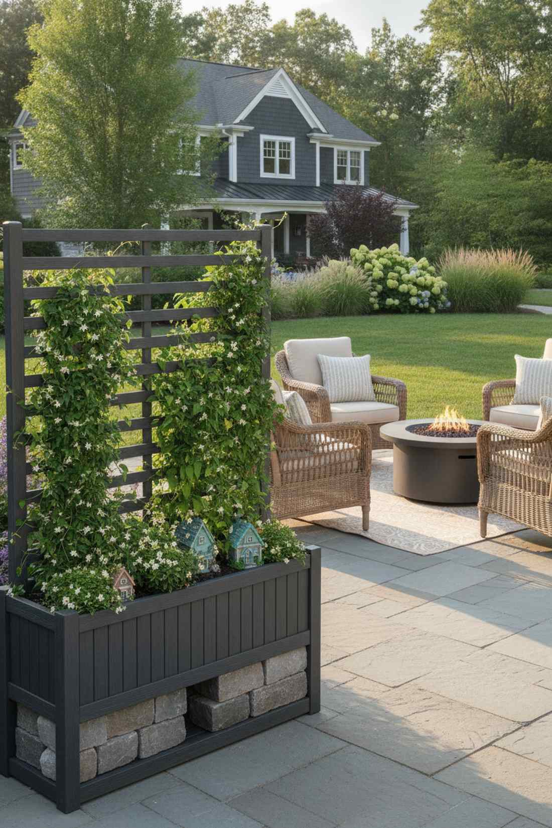 screen planter combo unit