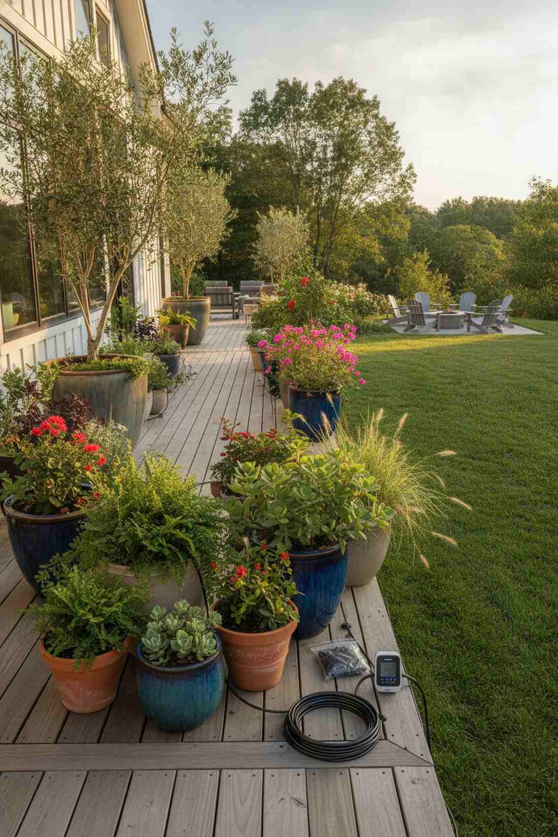 smart irrigation container clusters