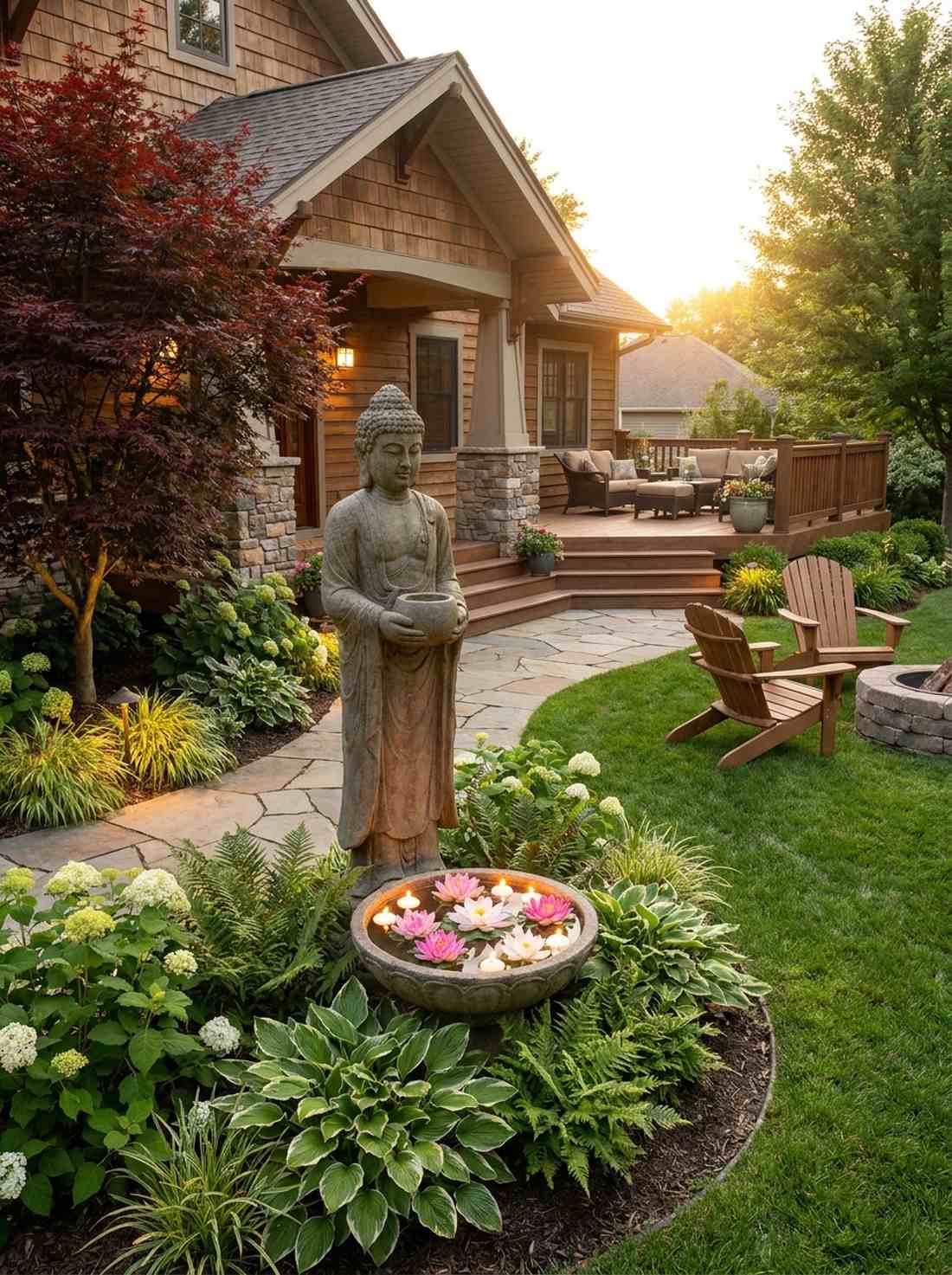 standing buddha with offering bowl