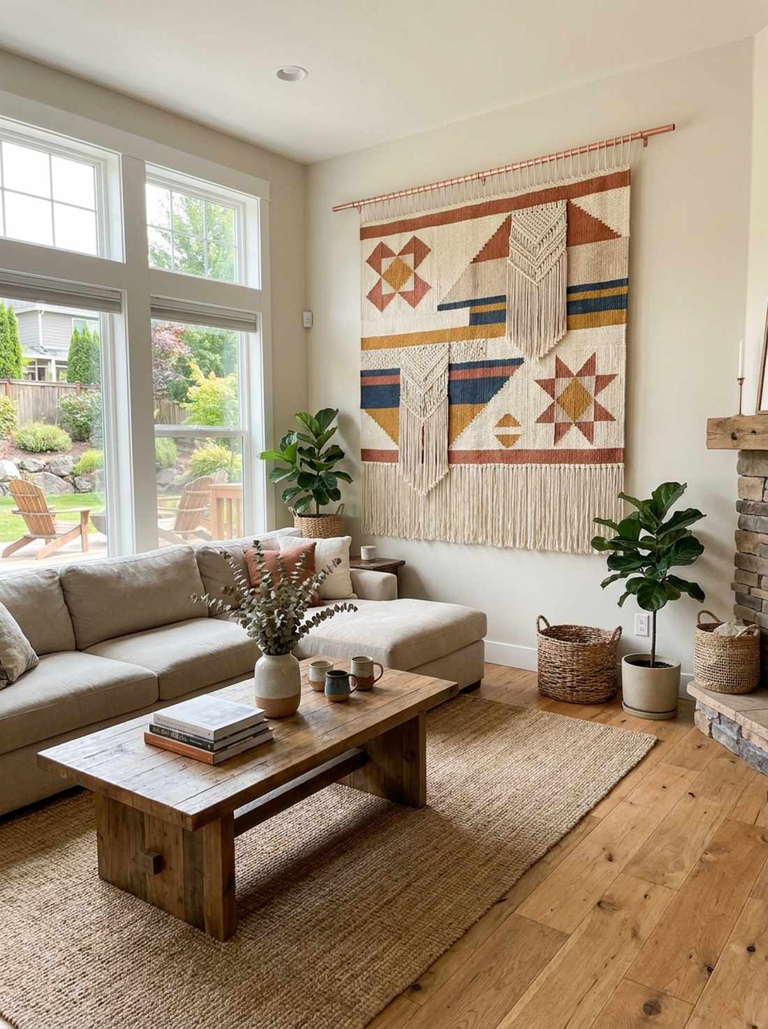 textile wall hanging arrangements