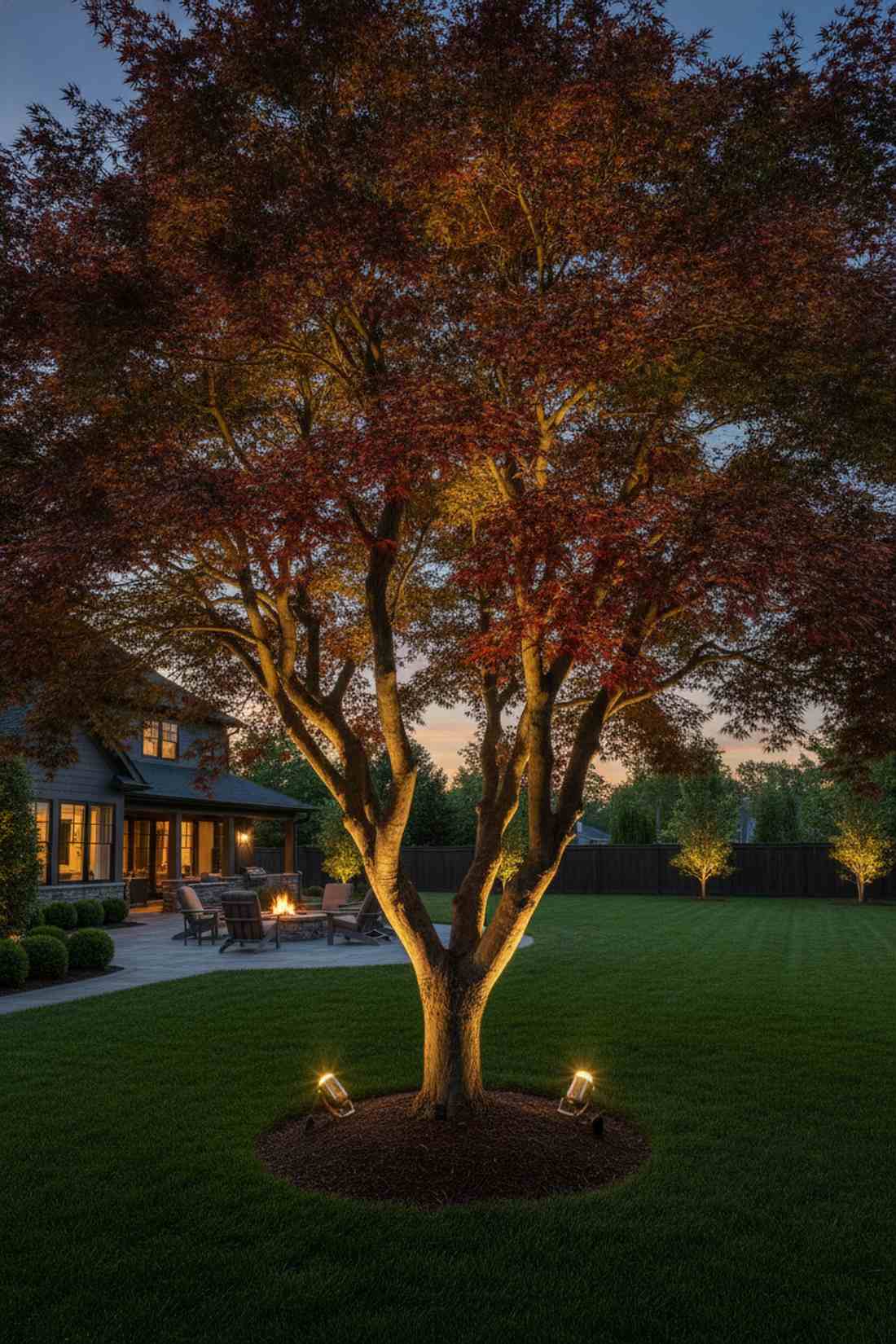 uplighting specimen trees