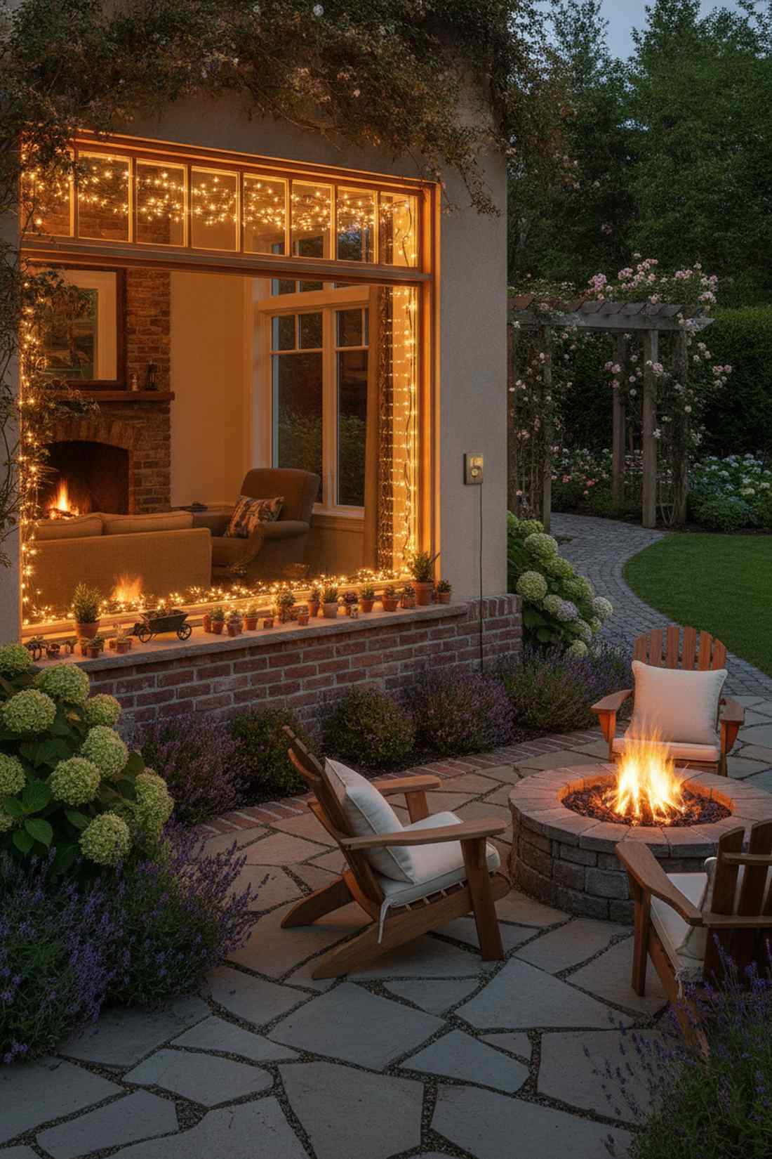 warm white garden harmony
