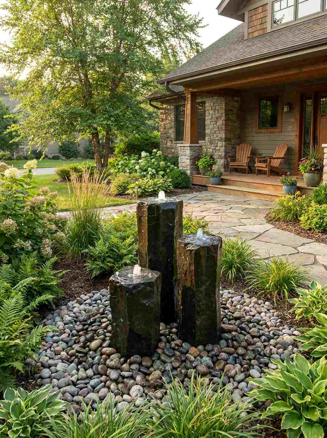basalt column bubbler