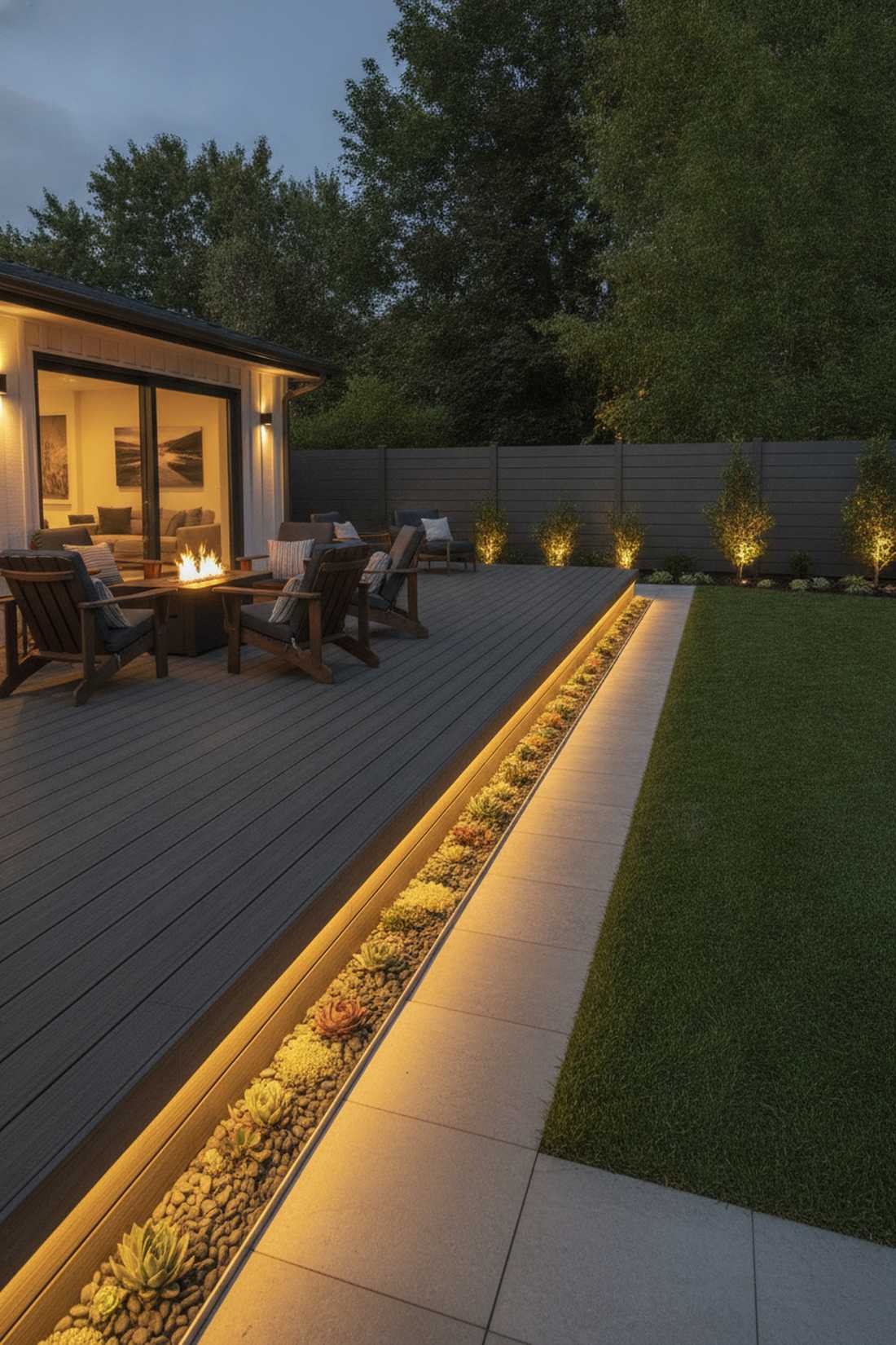 base mounted warm led strips