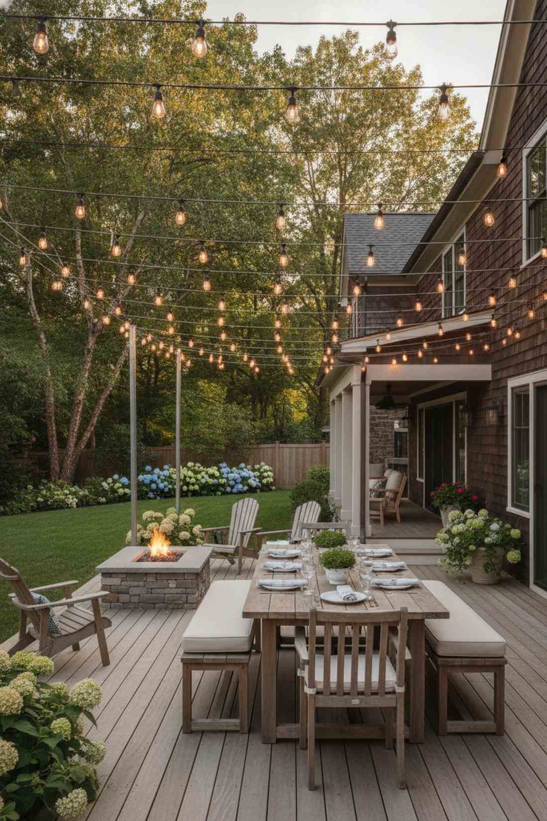 cafe string light canopy