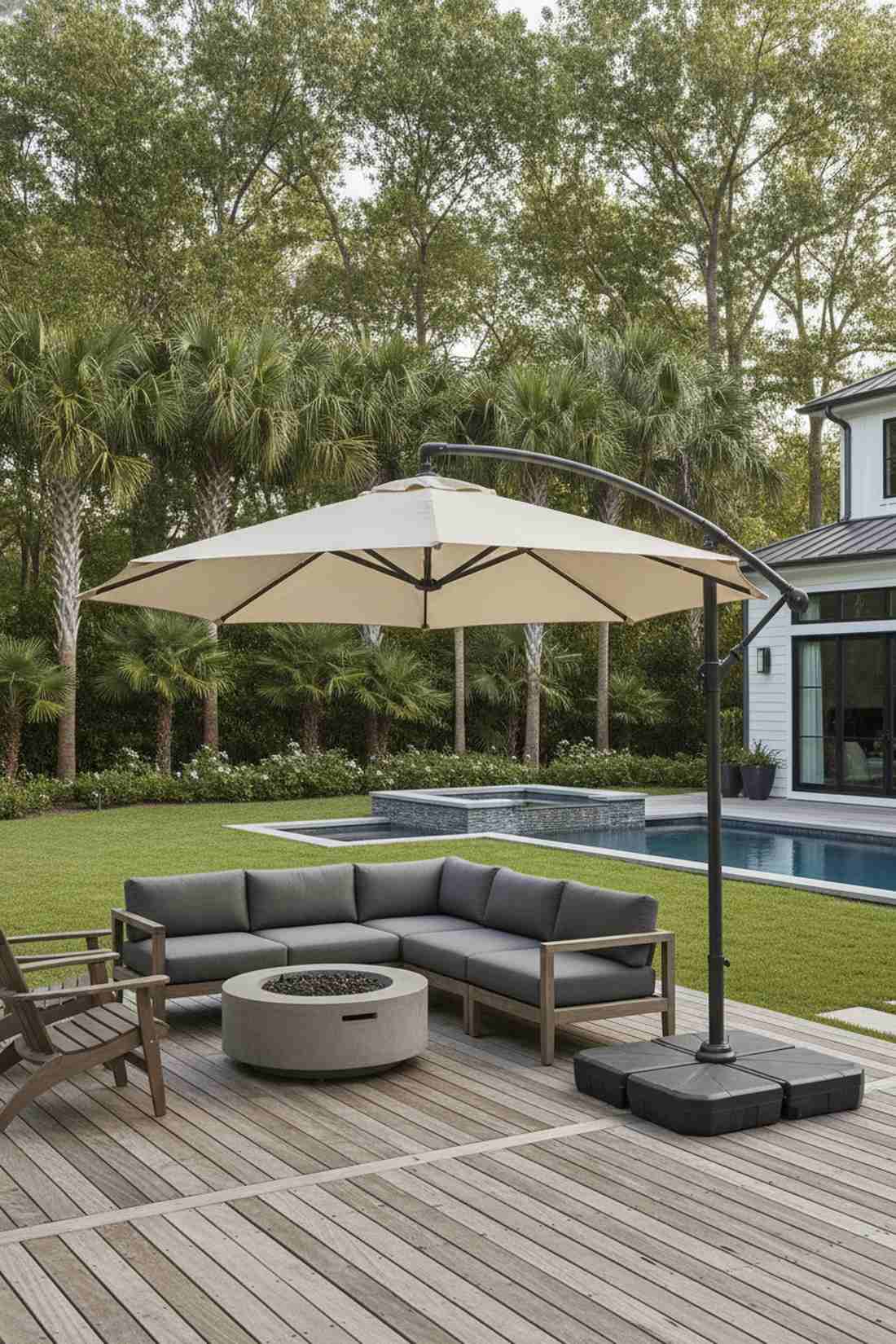 cantilever offset umbrellas