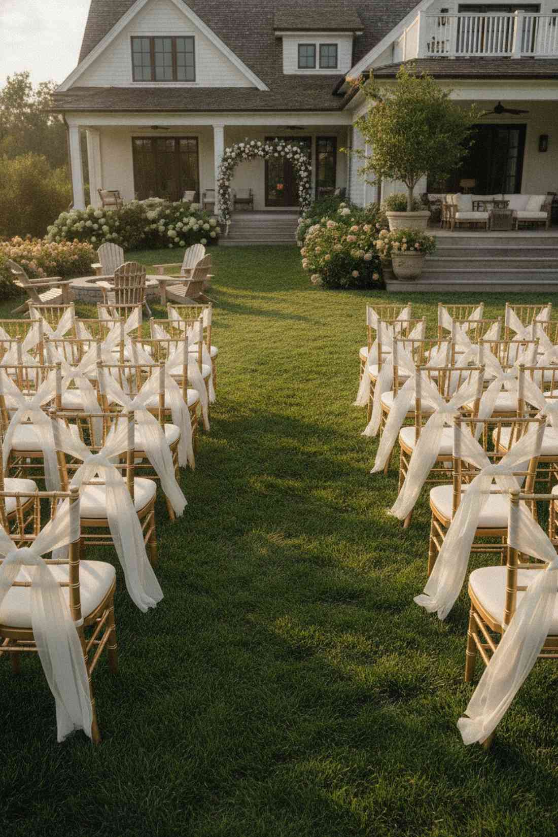 chiavari chairs in gold