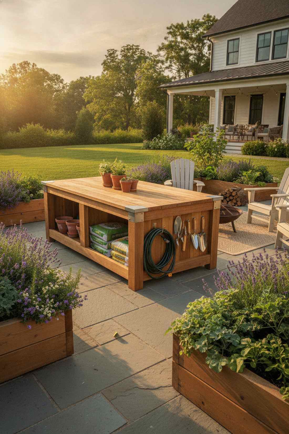 classic cedar table bed
