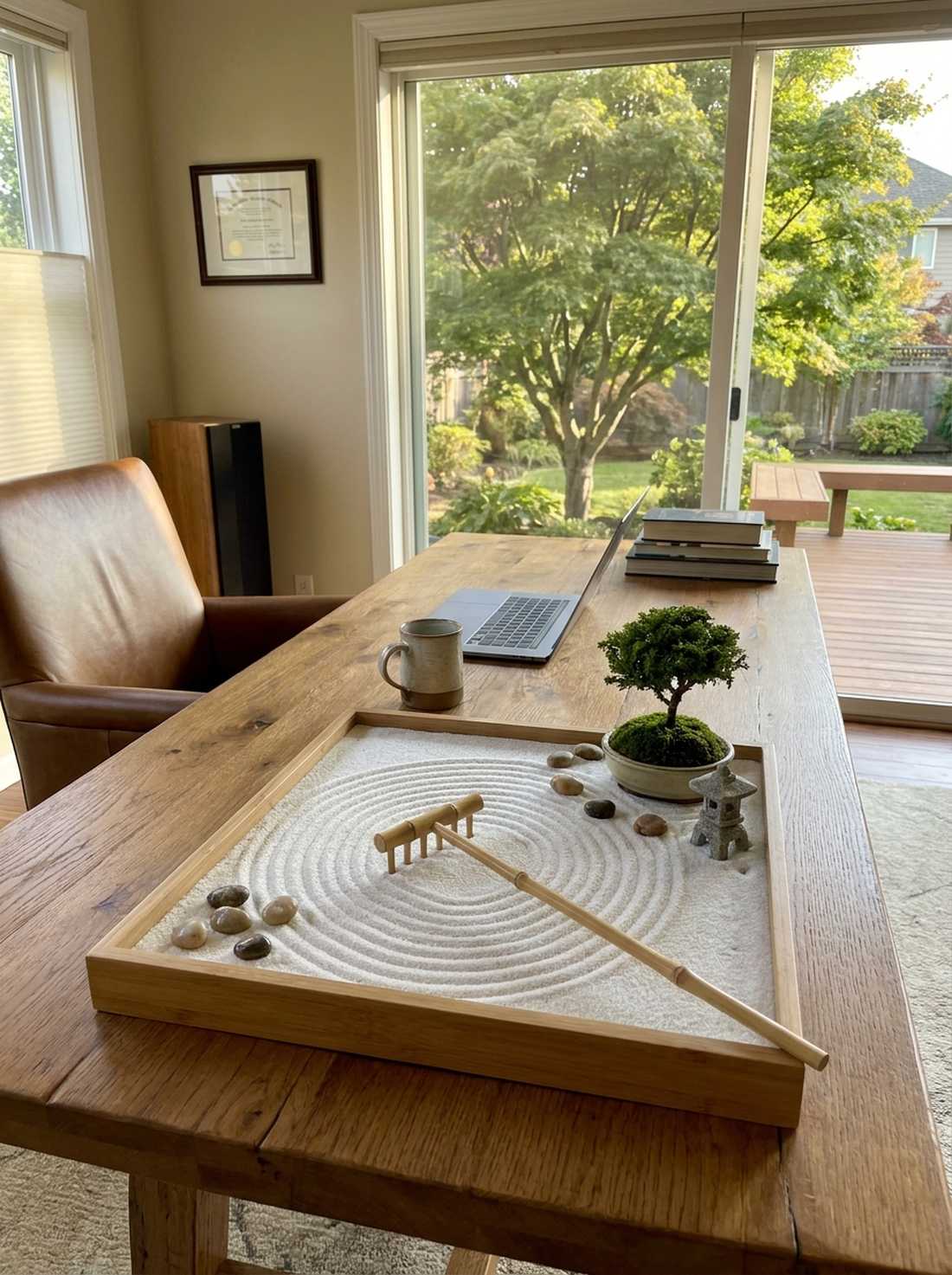 classic hand held bamboo rake