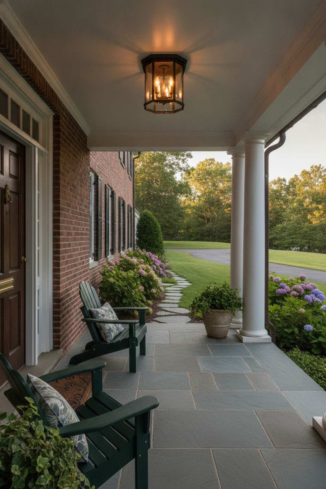 classic lantern flush mount