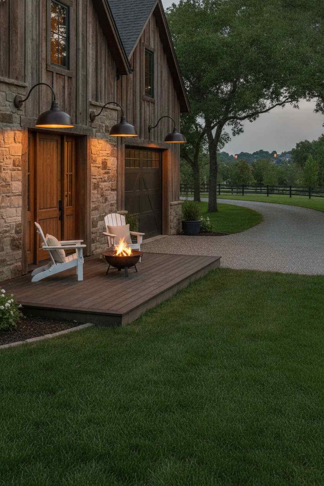 gooseneck barn lights with oil rubbed bronze