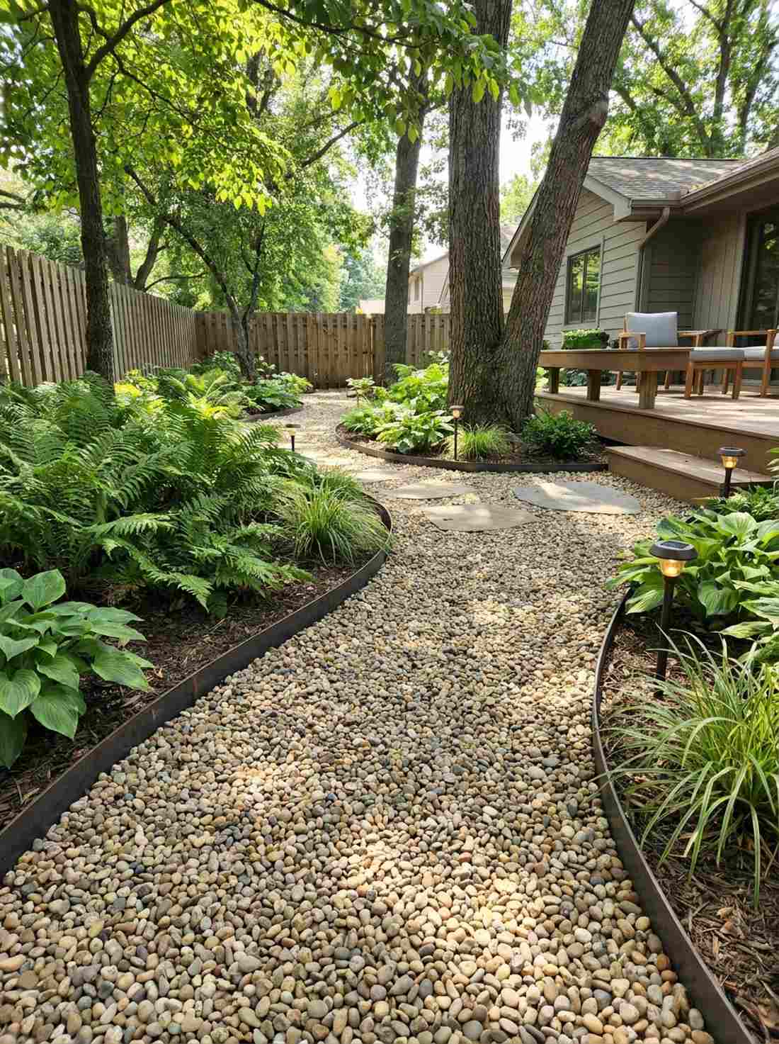 gravel zen entry path