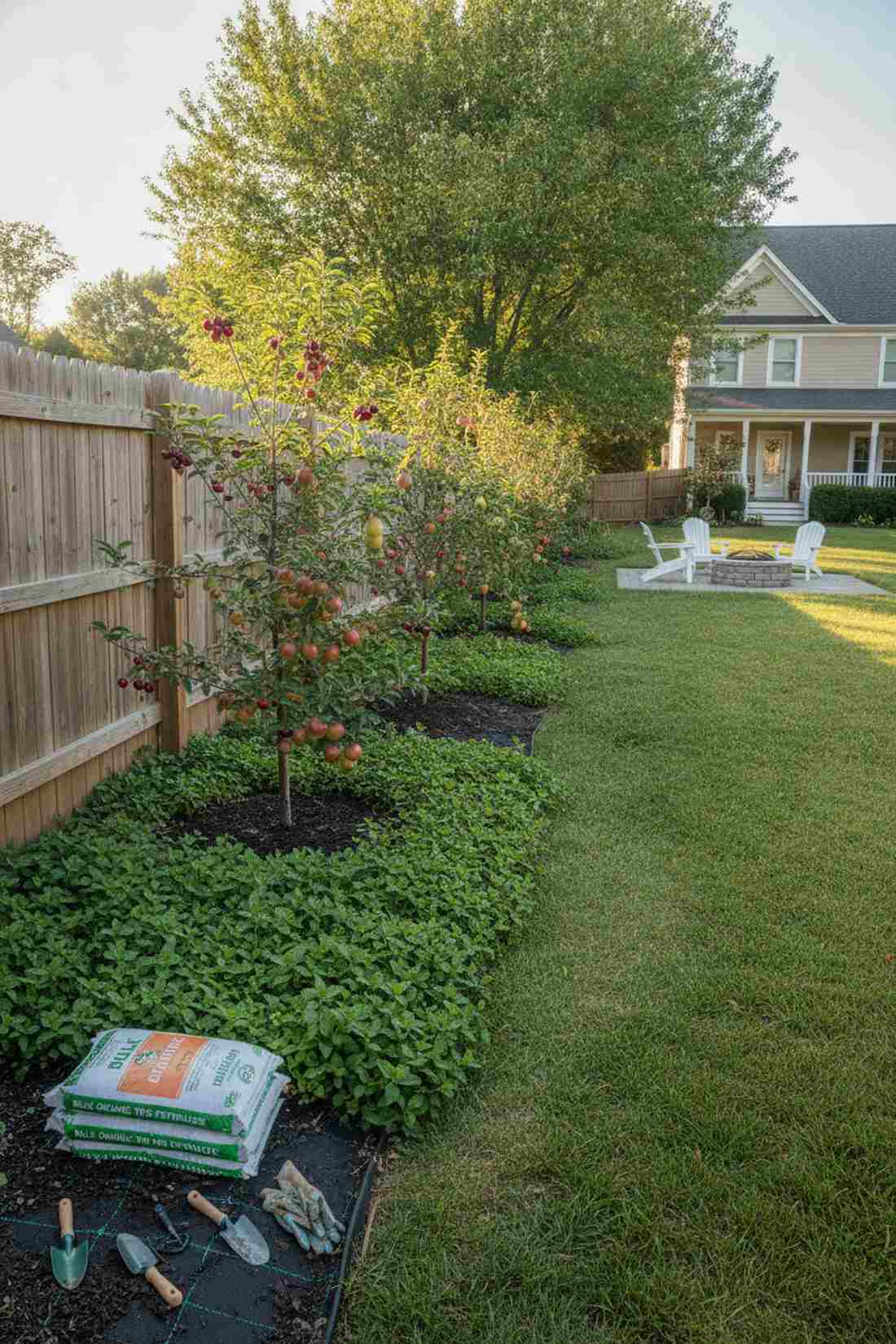 integrated fruit tree borders