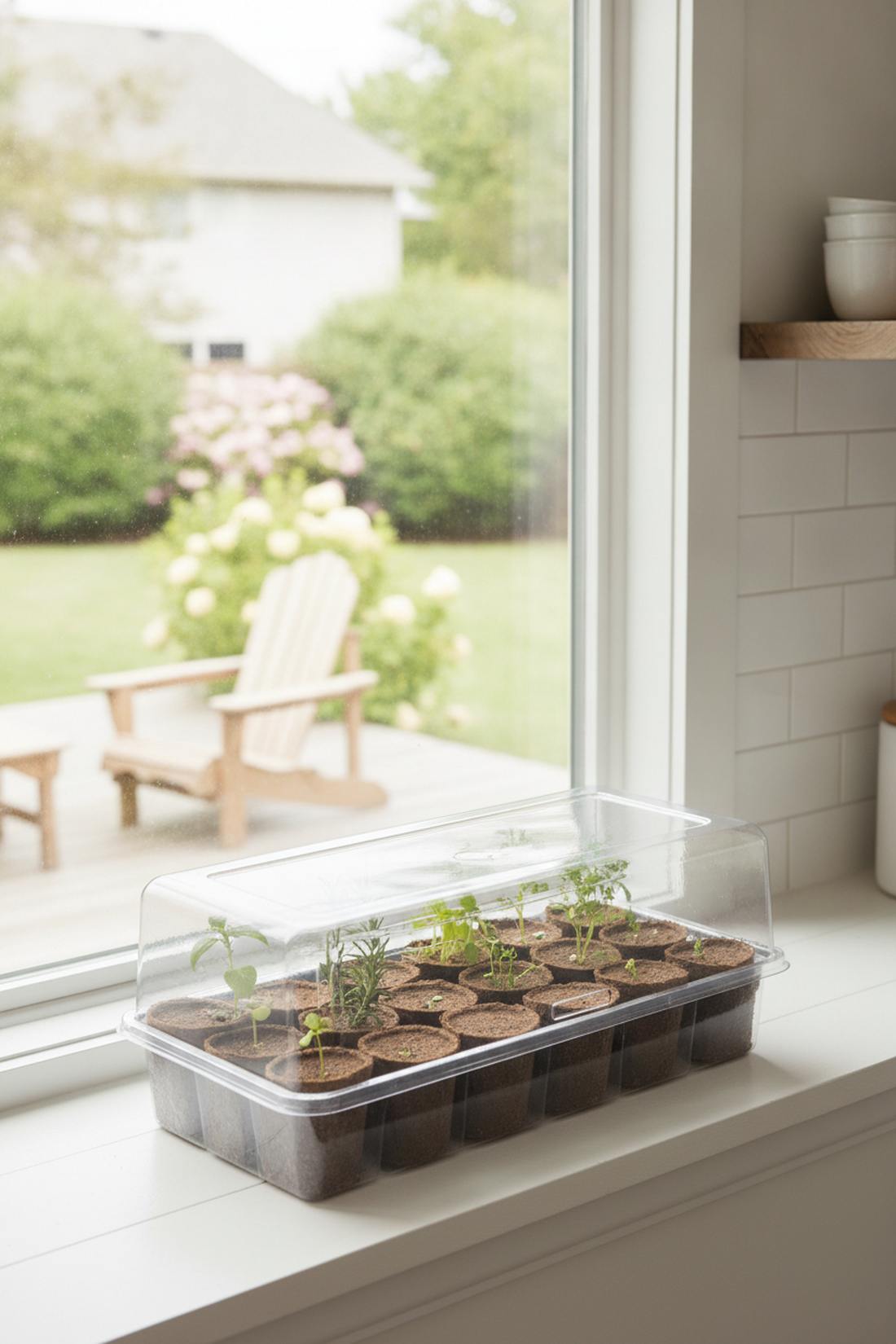 jiffy windowsill greenhouse 12 pellet kit