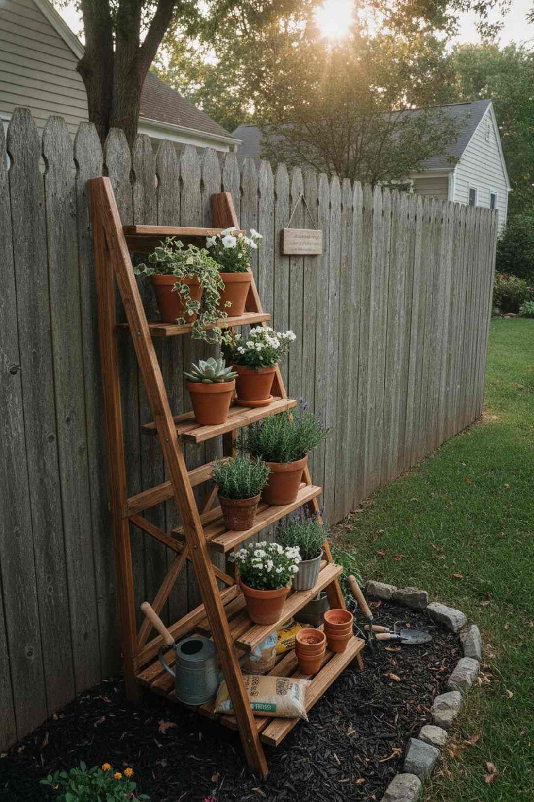 ladder style plant staging