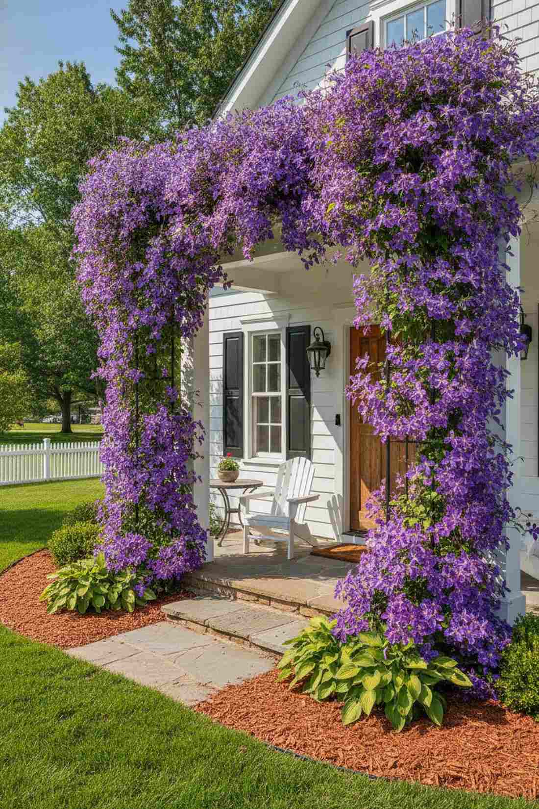large flowered clematis