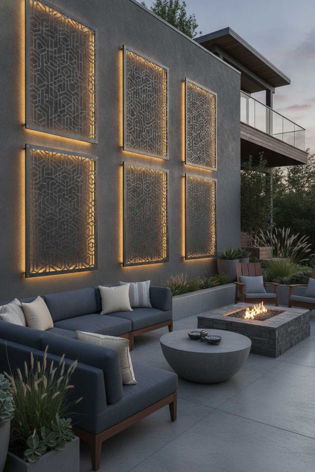 laser cut metal privacy screens