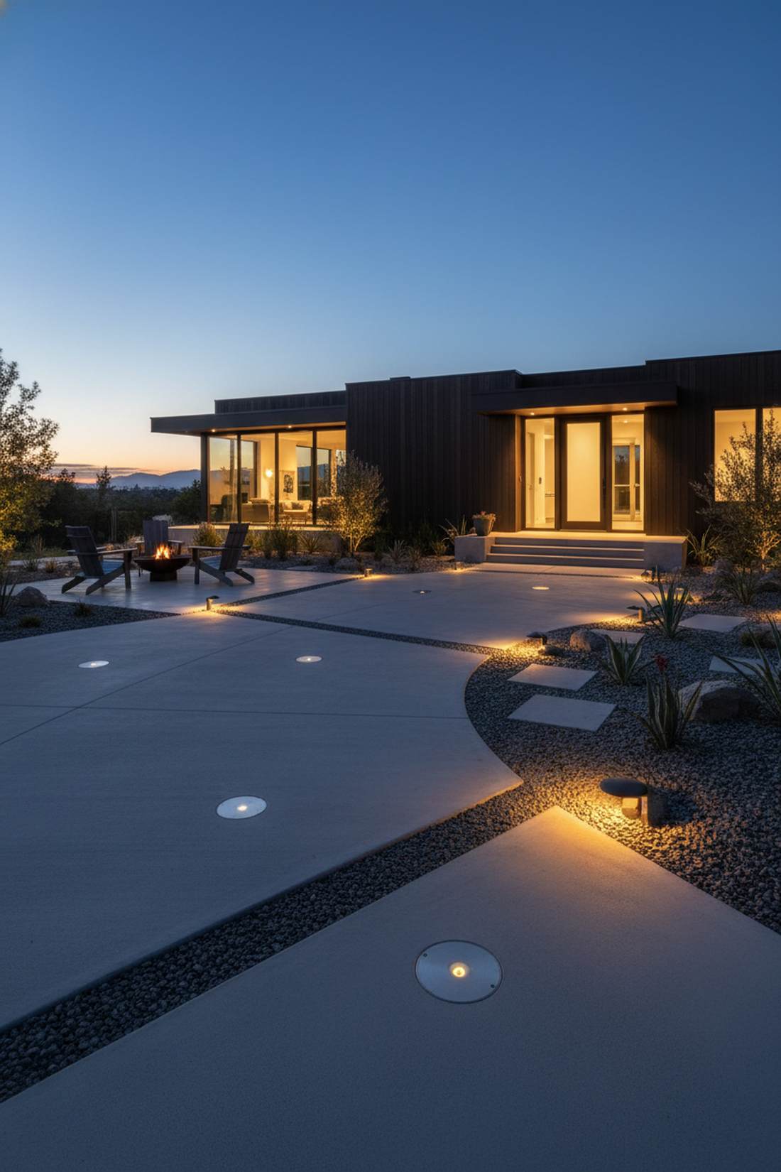 low profile disk pathway lights