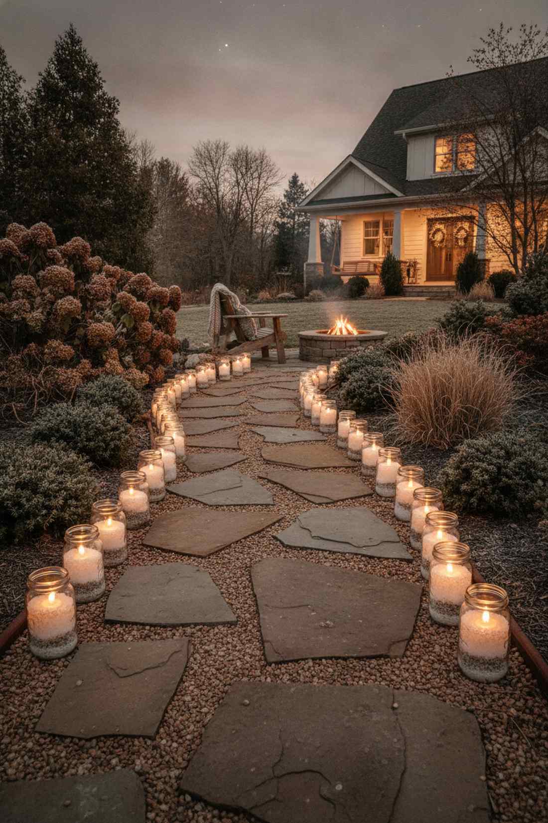 mason jar candle luminaries