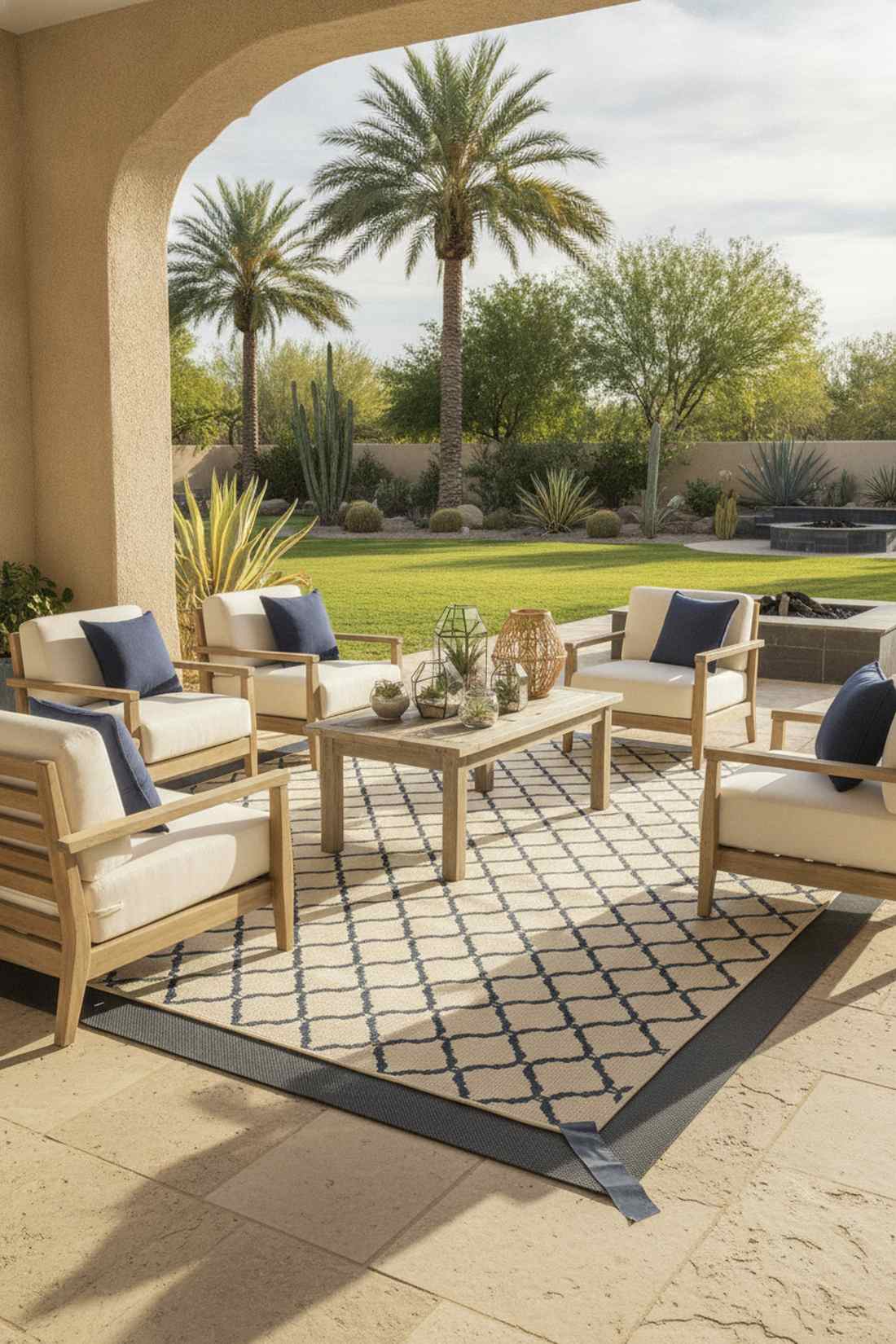 moroccan geometric trellis