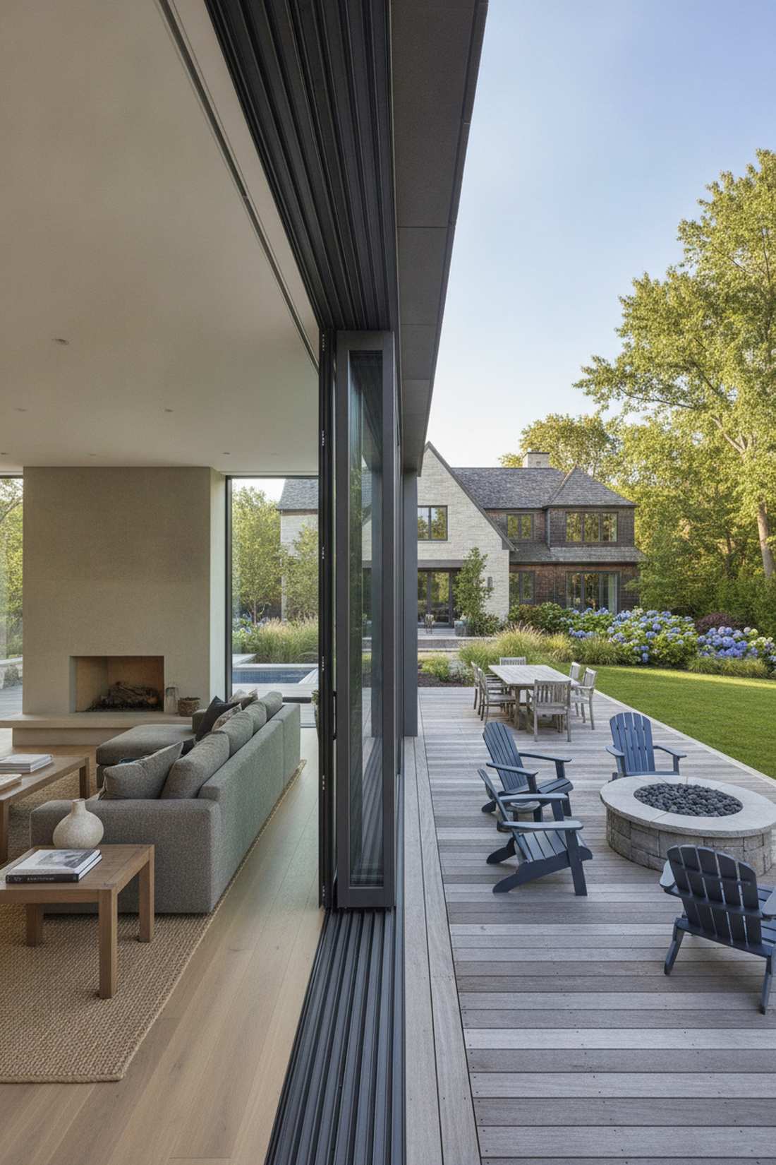 multi panel sliding glass walls