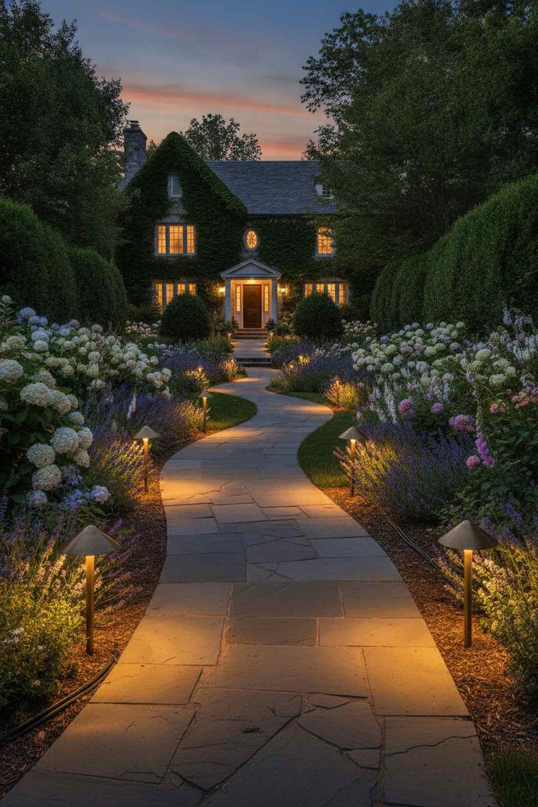 mushroom cap path lights