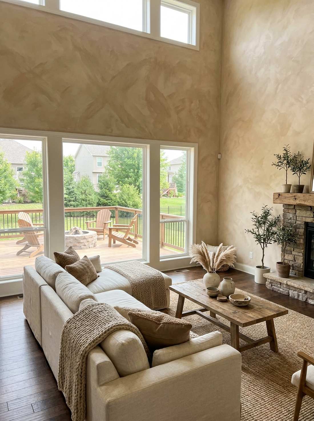 neutral base canvas with natural tones