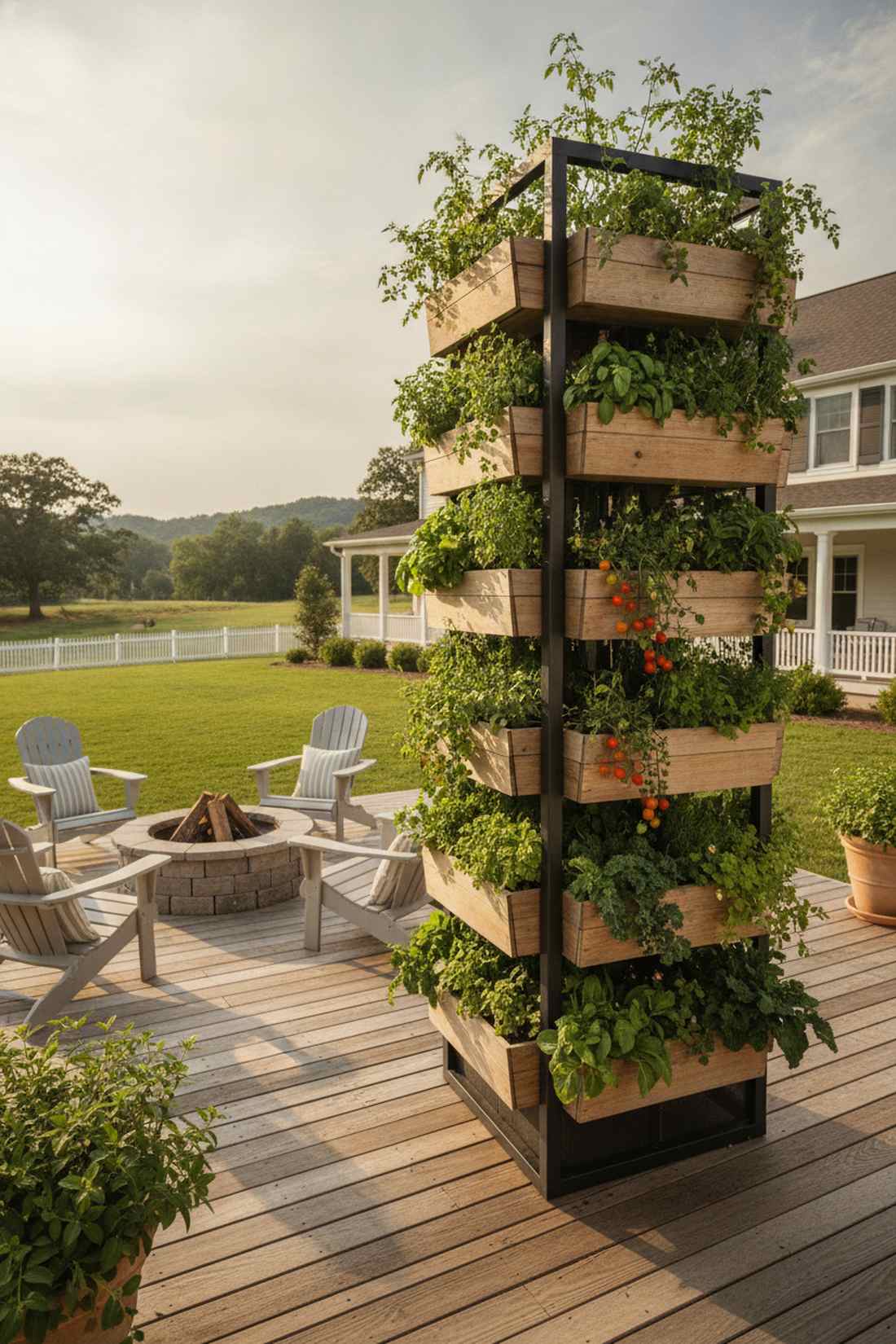 pvc pipe pocket tower