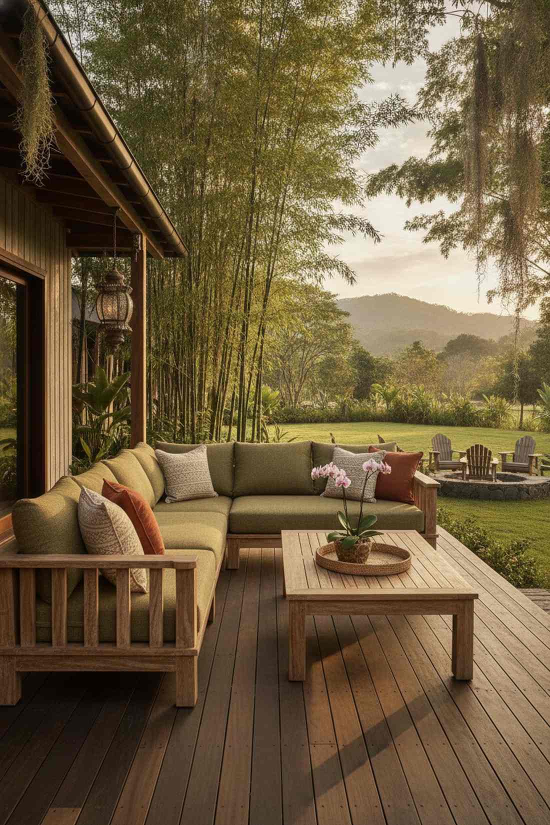 recycled teak deep seating lounges