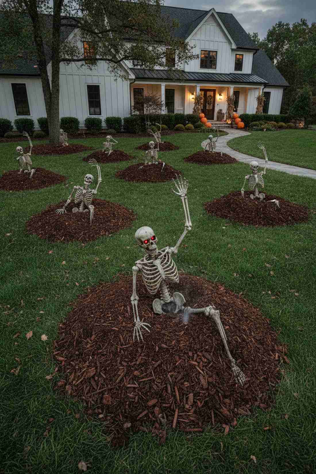 rising skeleton graveyard