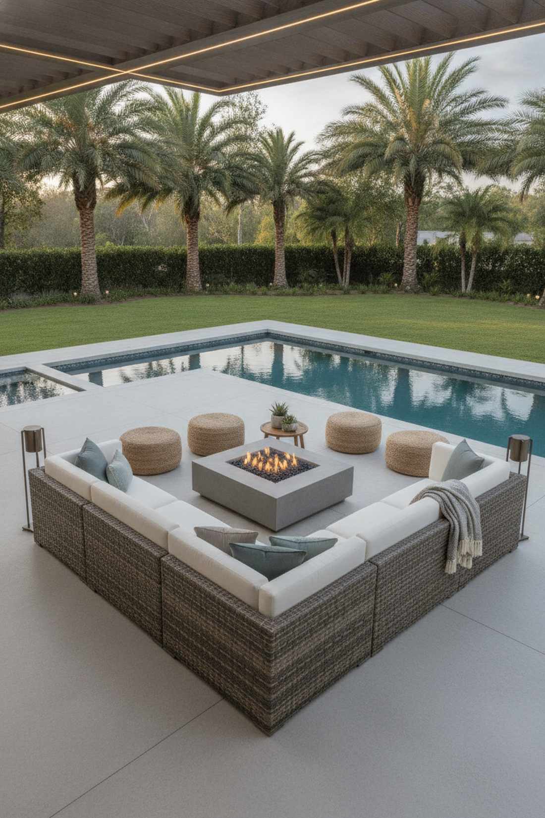 seven piece u shaped sectional