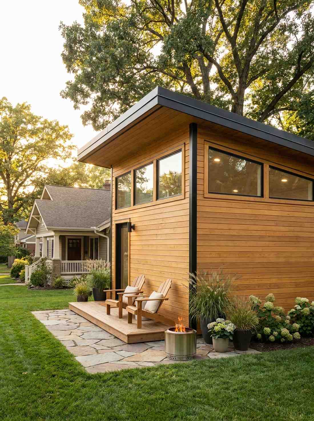 single slope scandinavian studio