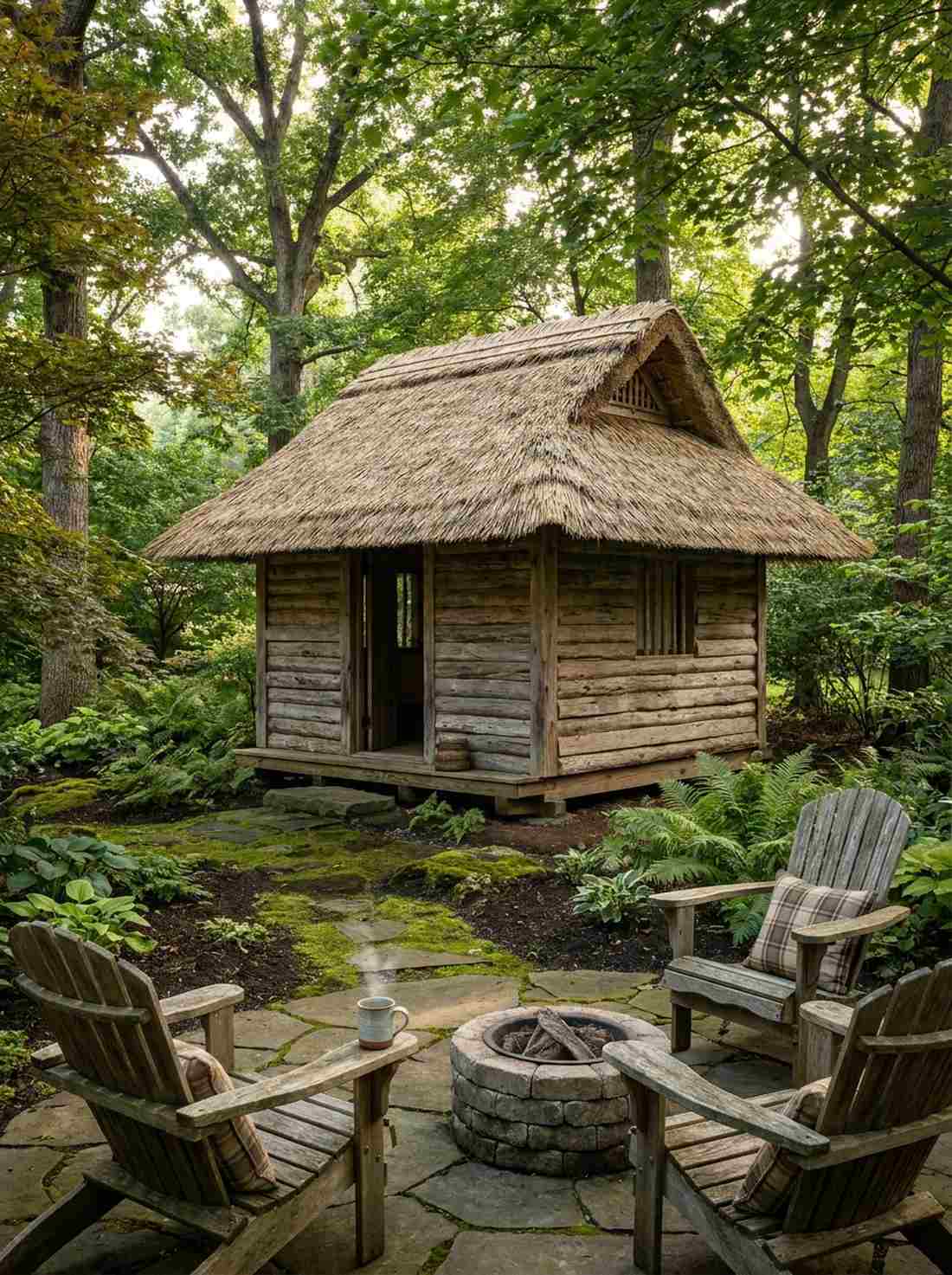 soan grass hut style tea house