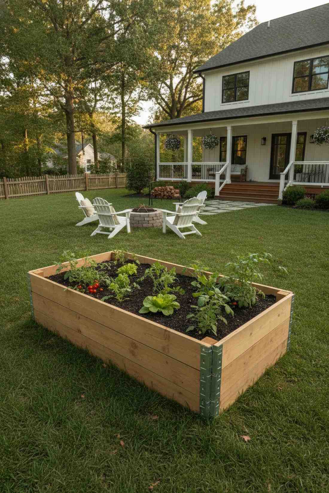 standard four by eight cedar bed