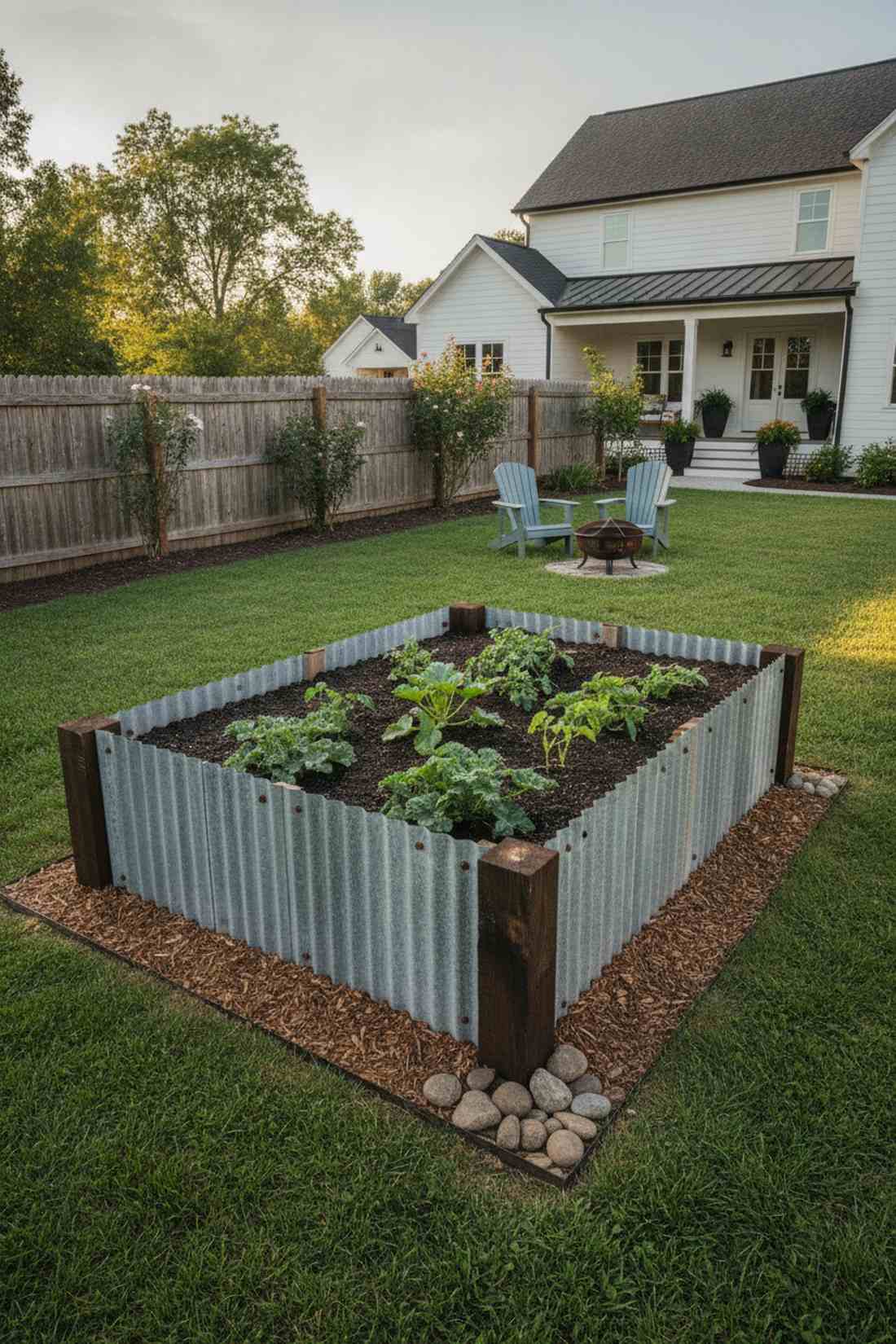 tall corrugated rectangle