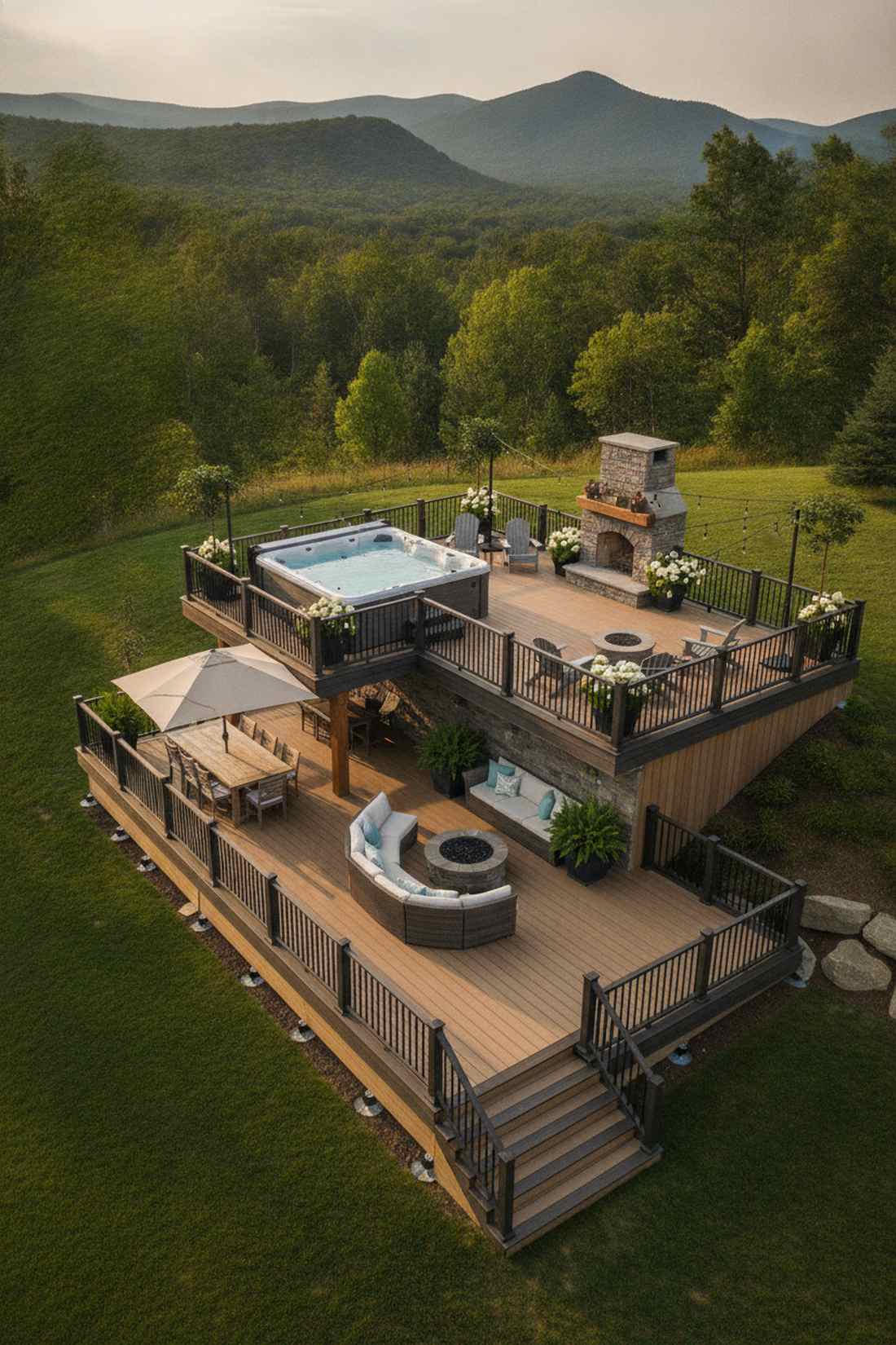 three tier entertainment oasis
