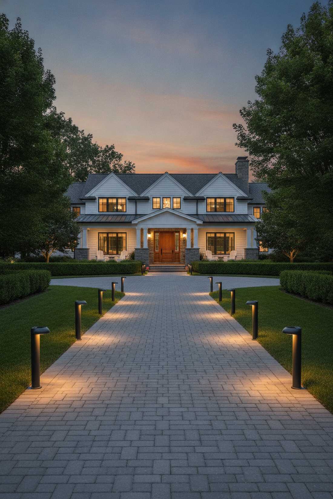 traditional bollard pathway lights