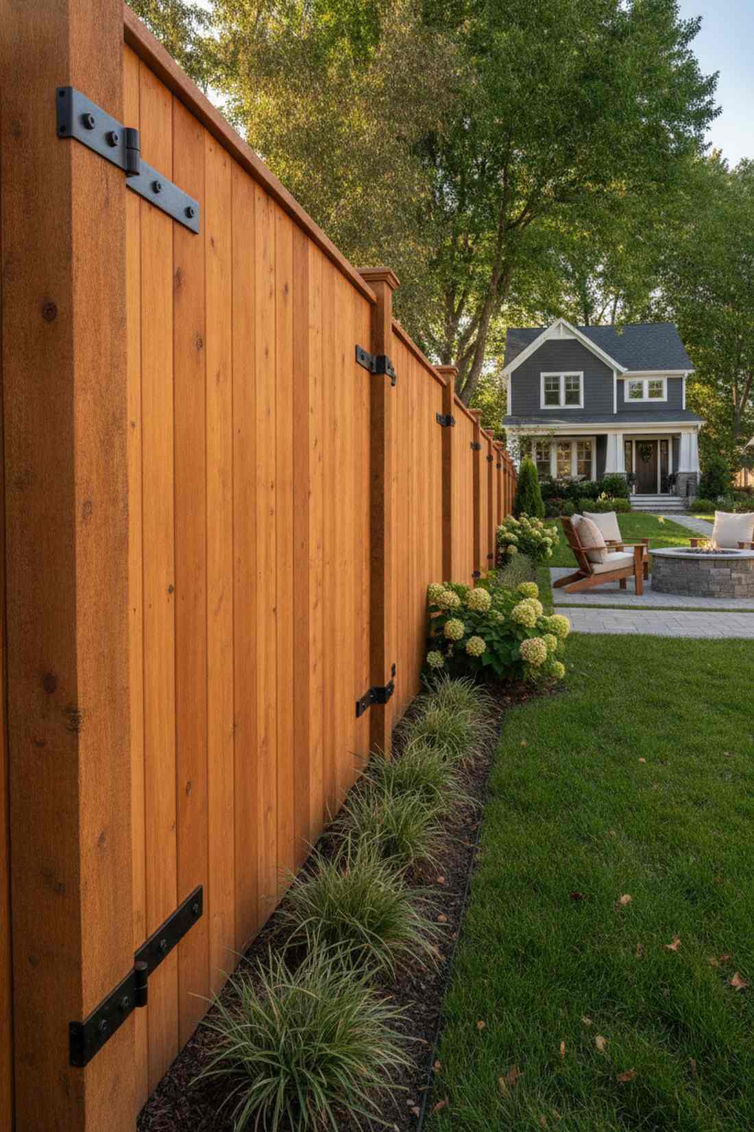 vertical board on board fence