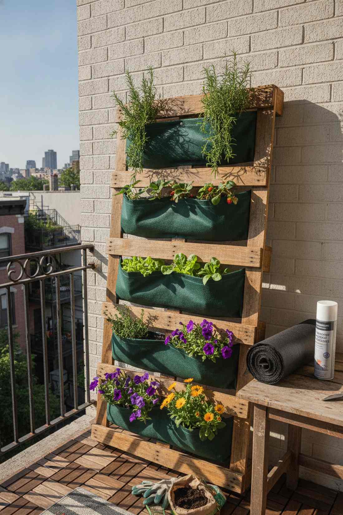vertical pallet planter