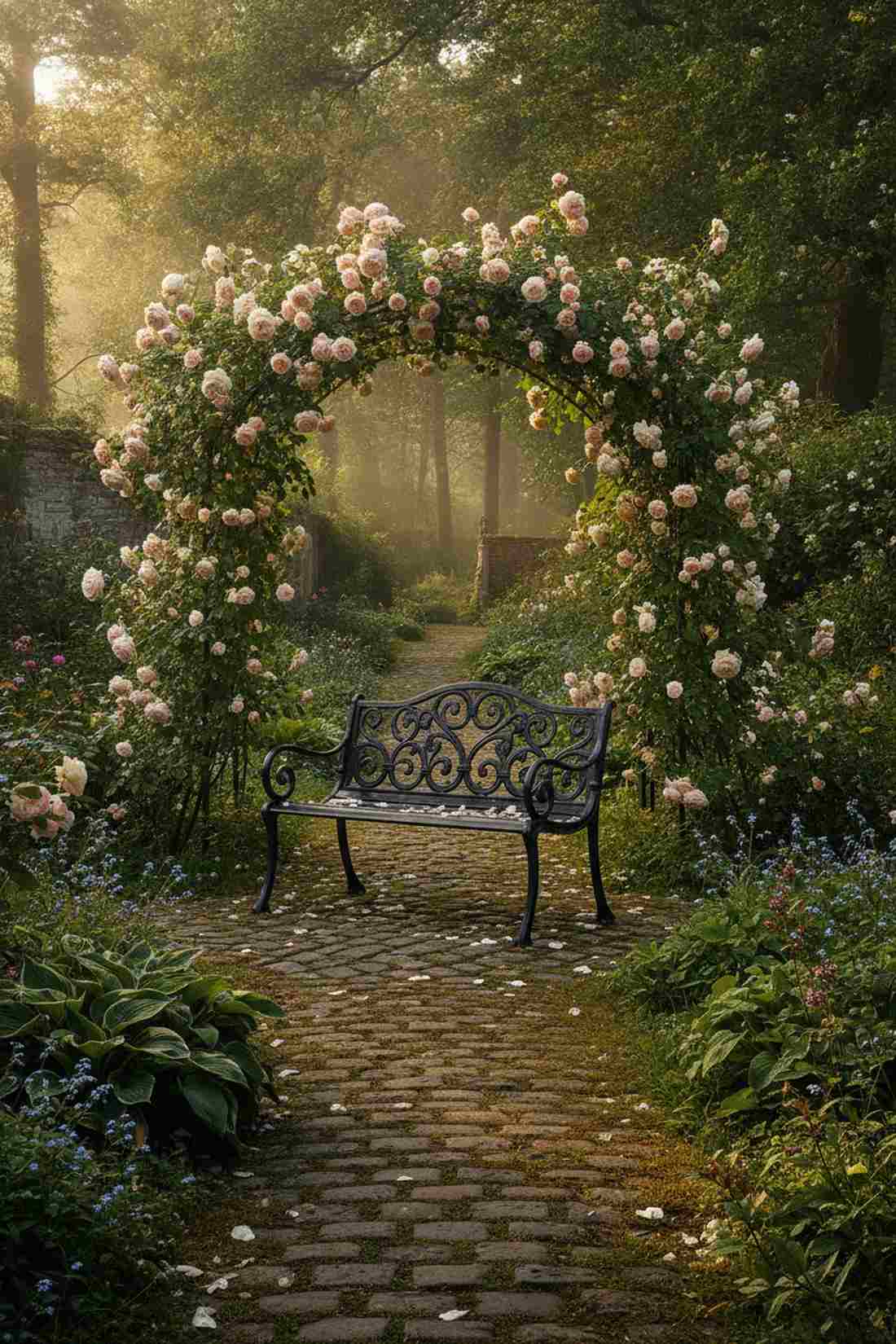 victorian scrollwork bench