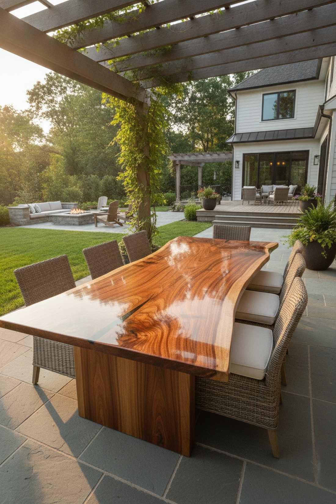 acacia and eucalyptus dining tables
