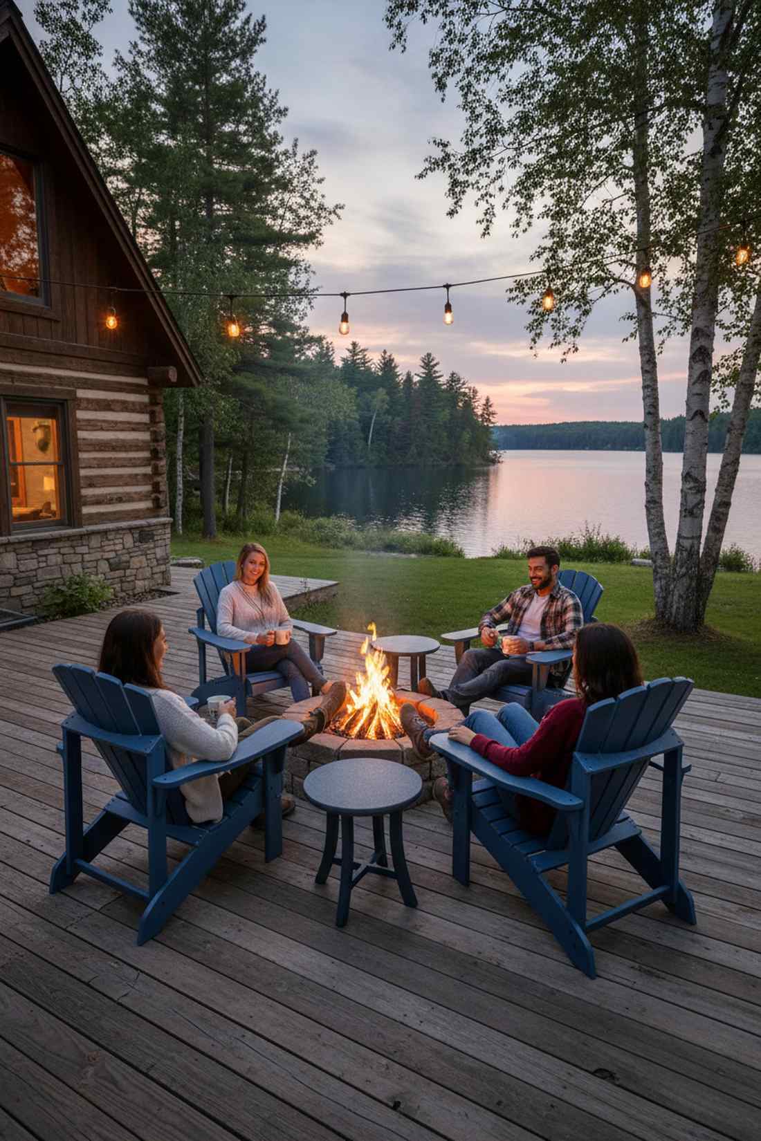 adirondack chairs in conversation pairs